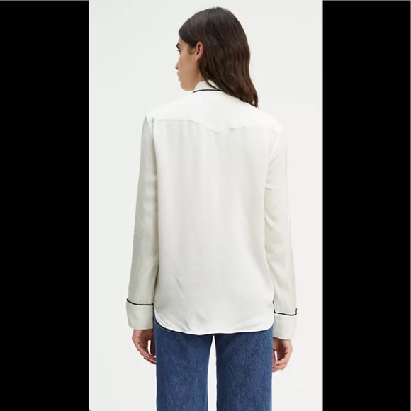 NWT Levi’s Made & Crafted Size Medium Western Smiley Top - Picture 2 of 9